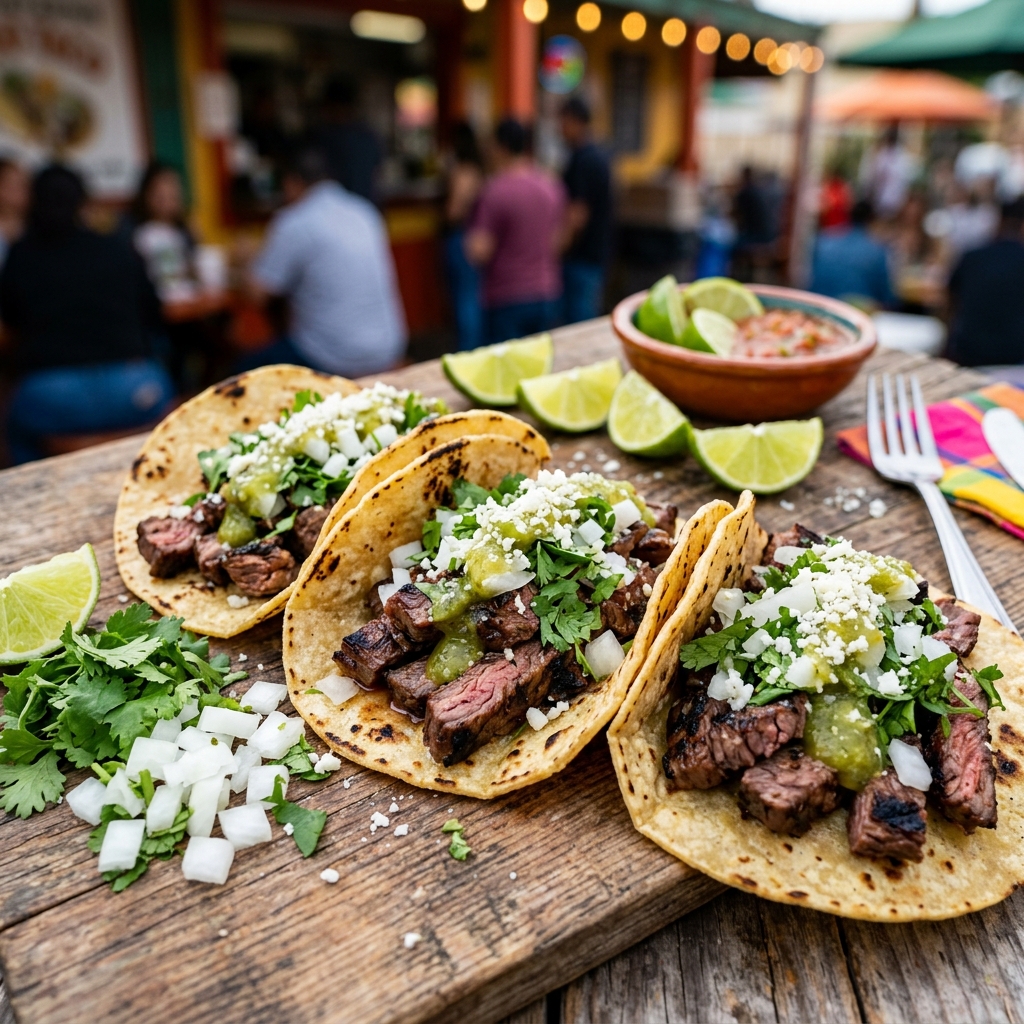 Authentic California Carne Asada Street Tacos